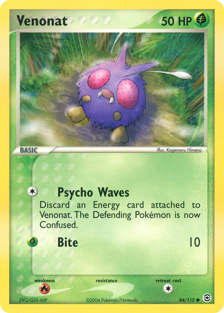 Venonat #084 FireRed & LeafGreen (EN)