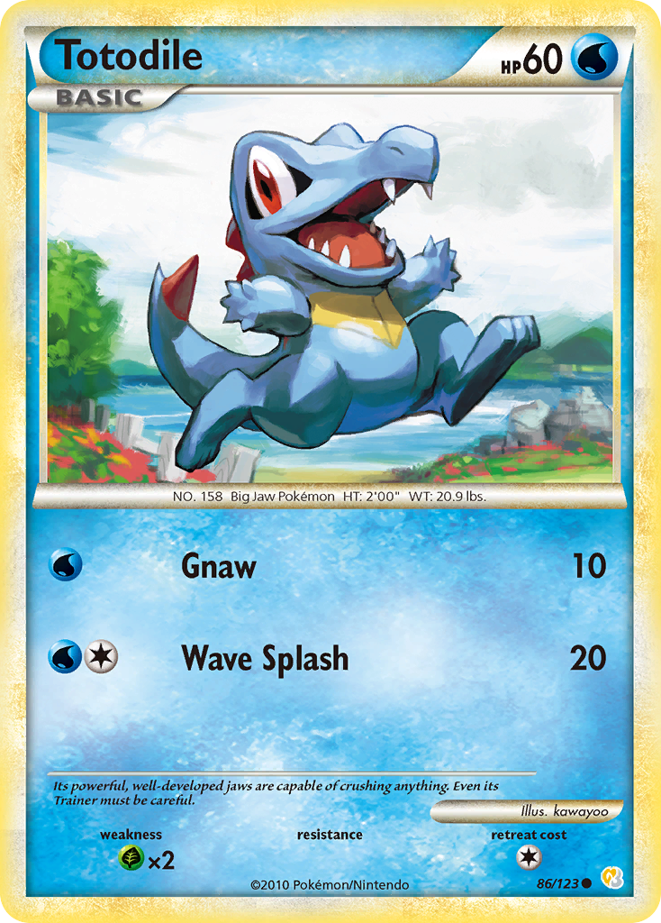 Totodile #086 HeartGold & SoulSilver (EN)