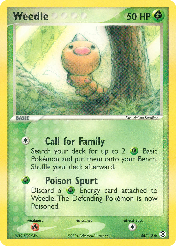 Weedle #086 FireRed & LeafGreen (EN)