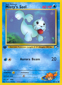 Misty's Seel #088 Gym Heroes 1st Ed (EN)