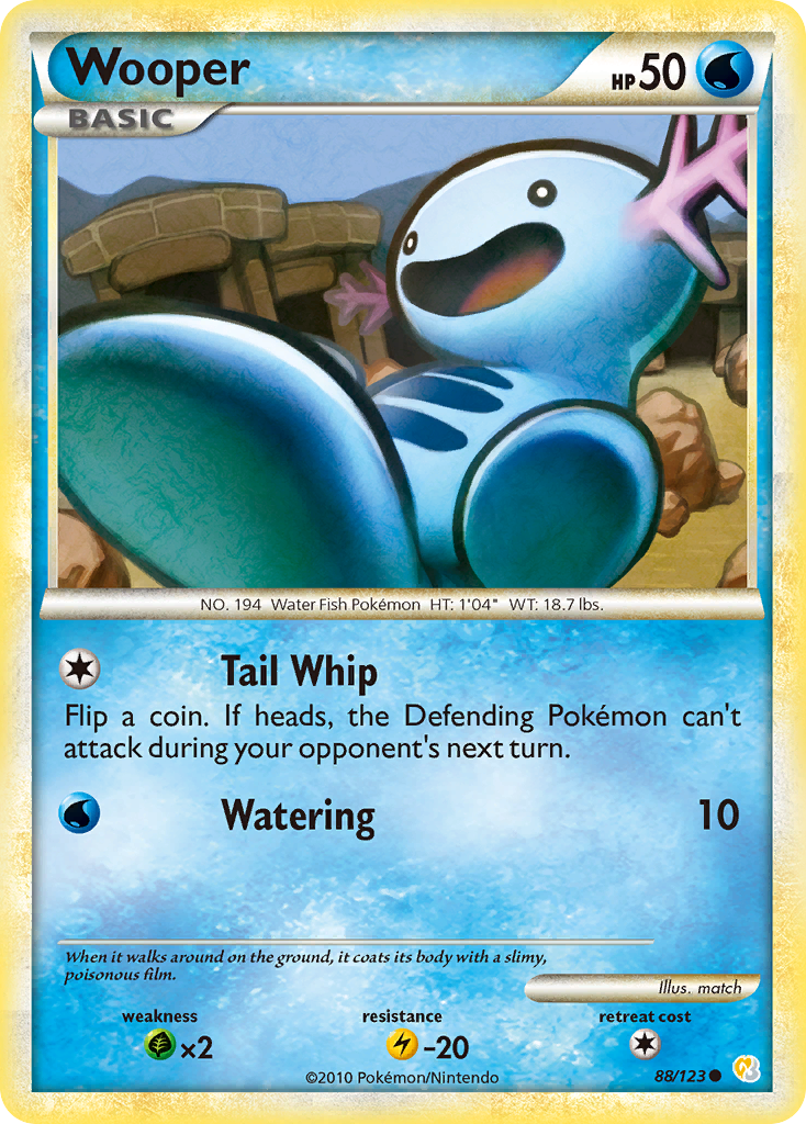 Wooper #088 HeartGold & SoulSilver (EN)