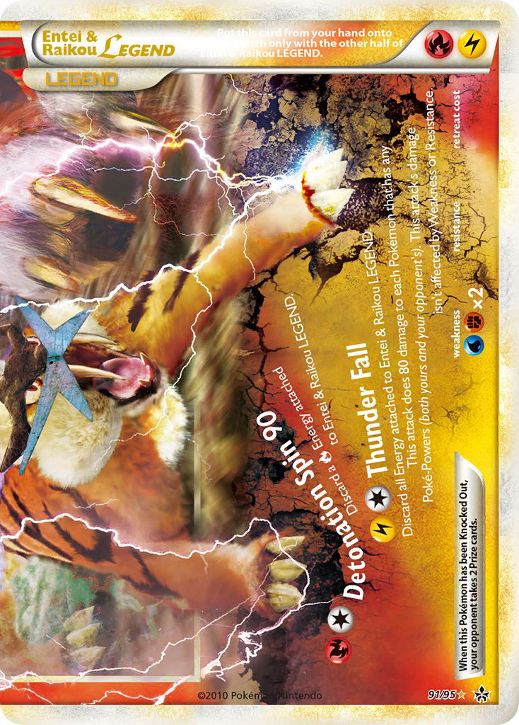 Entei & Raikou Legend #091 Unleashed (EN)