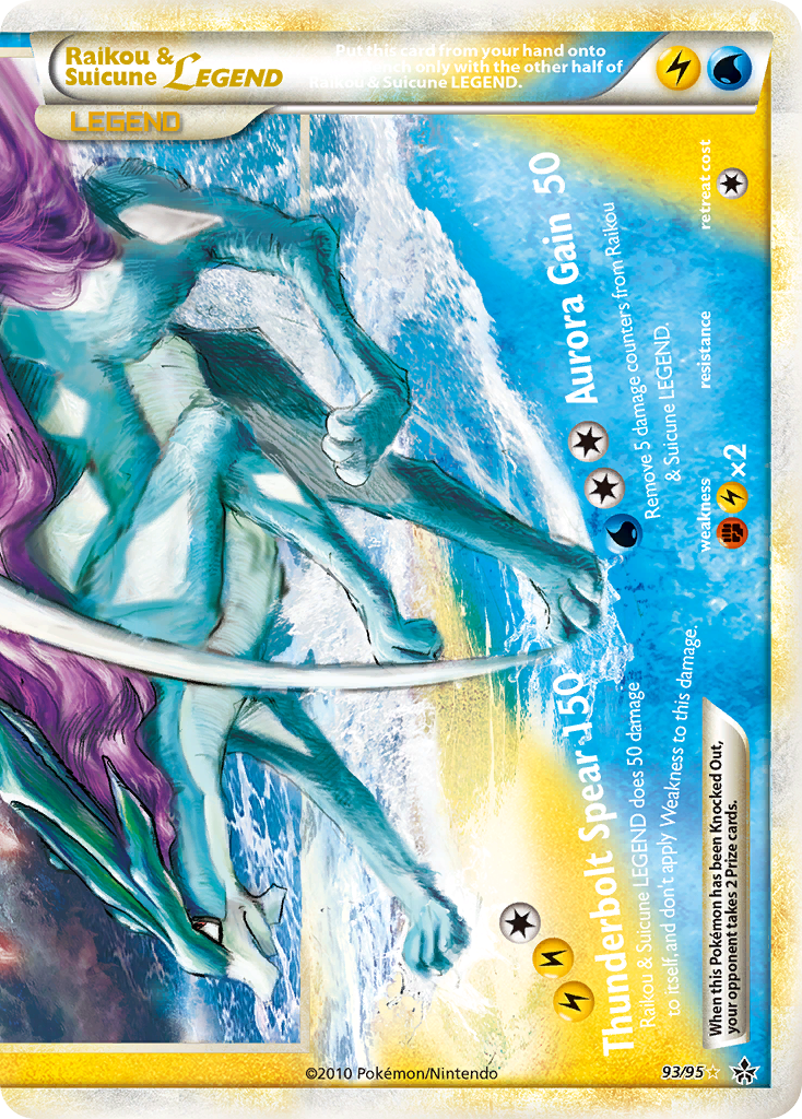 Raikou & Suicune Legend #093 Unleashed (EN)