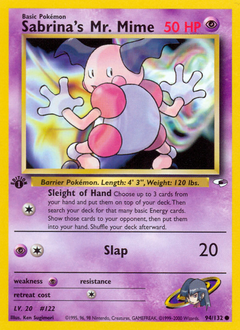 Sabrina's Mr. Mime #094 Gym Heroes 1st Ed (EN)