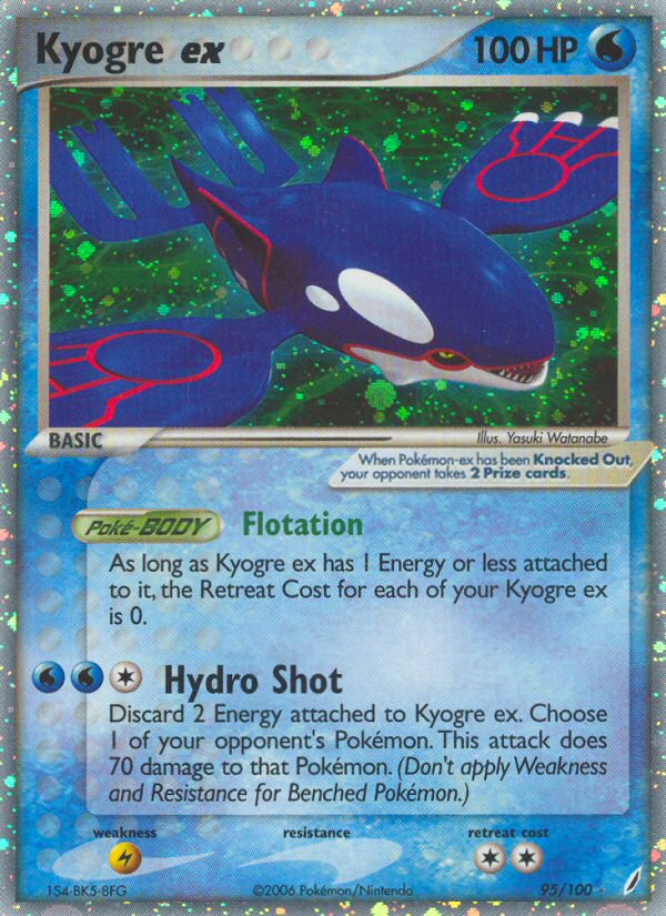 Kyogre ex #095 Crystal Guardians (EN)