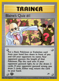 Blaine's Quiz #1 #097 Gym Heroes 1st Ed (EN)
