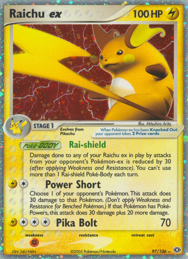 Raichu ex #097 Emerald (EN)