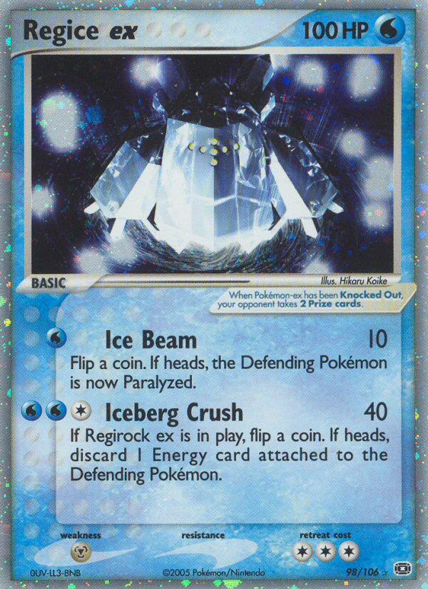 Regice ex #098 Emerald (EN)