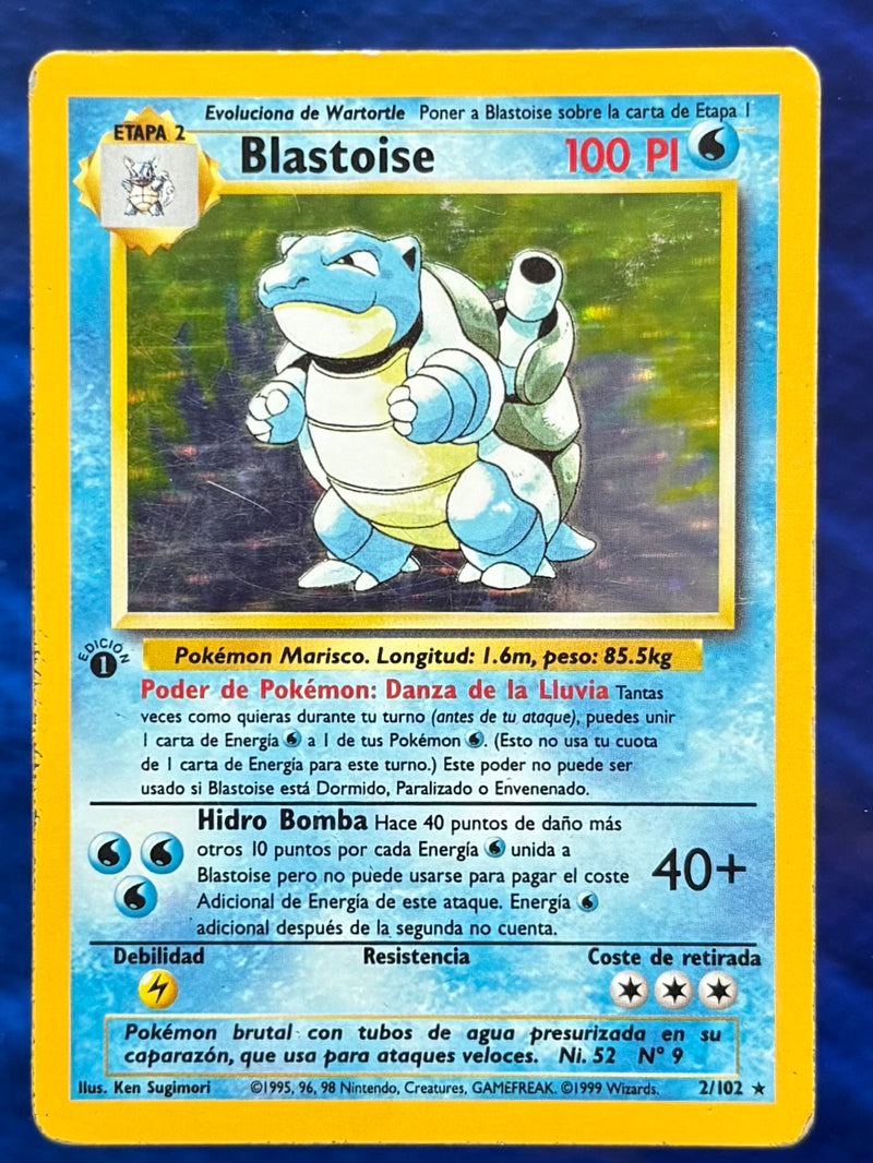 Blastoise #002 Base Set 1st Ed (ES)