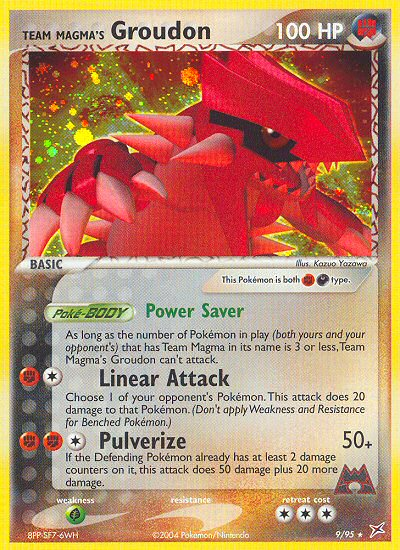 Team Magma's Groudon #009 Team Magma vs Team Aqua (EN)