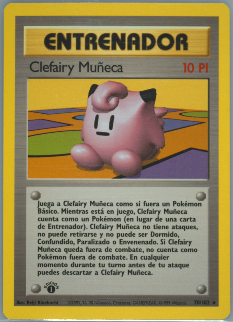Clefairy Doll #070 Base Set 1st Ed (ES)