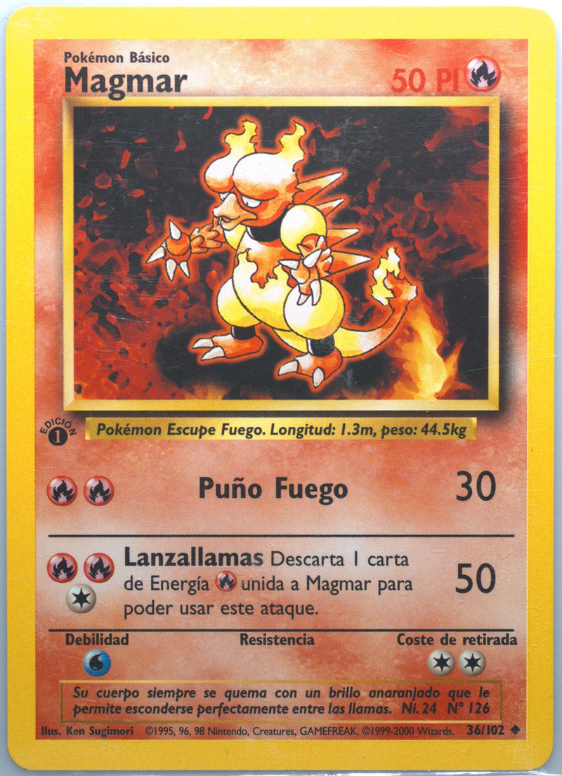 Magmar #036 Base Set 1st Ed (ES)