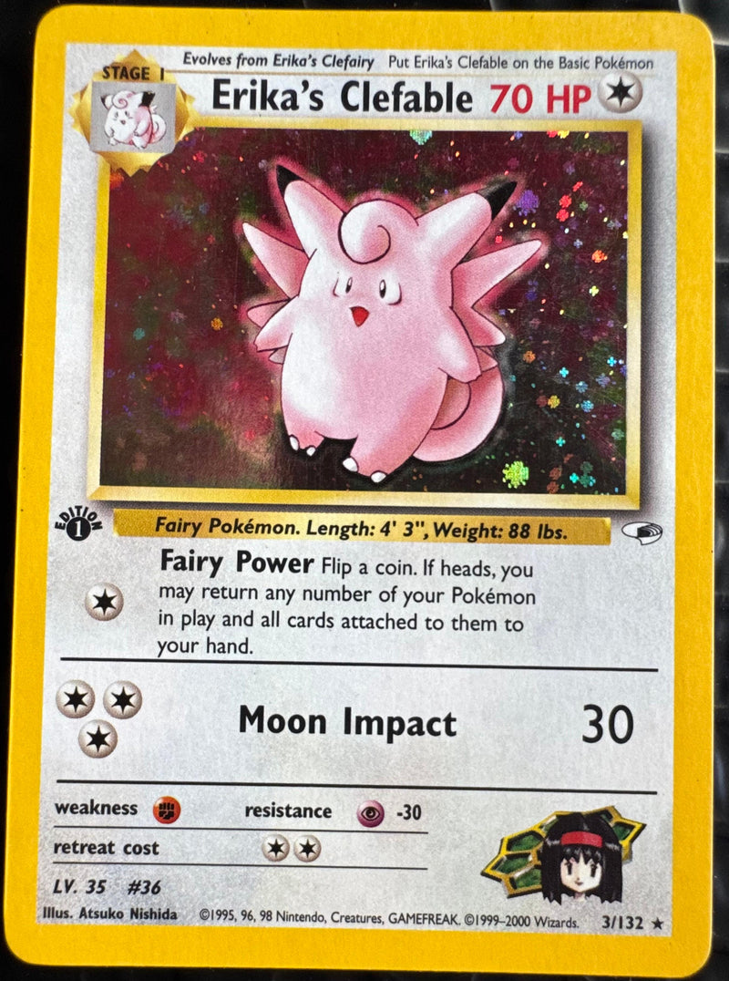 Erika's Clefable #003 Gym Heroes 1st Ed (EN)