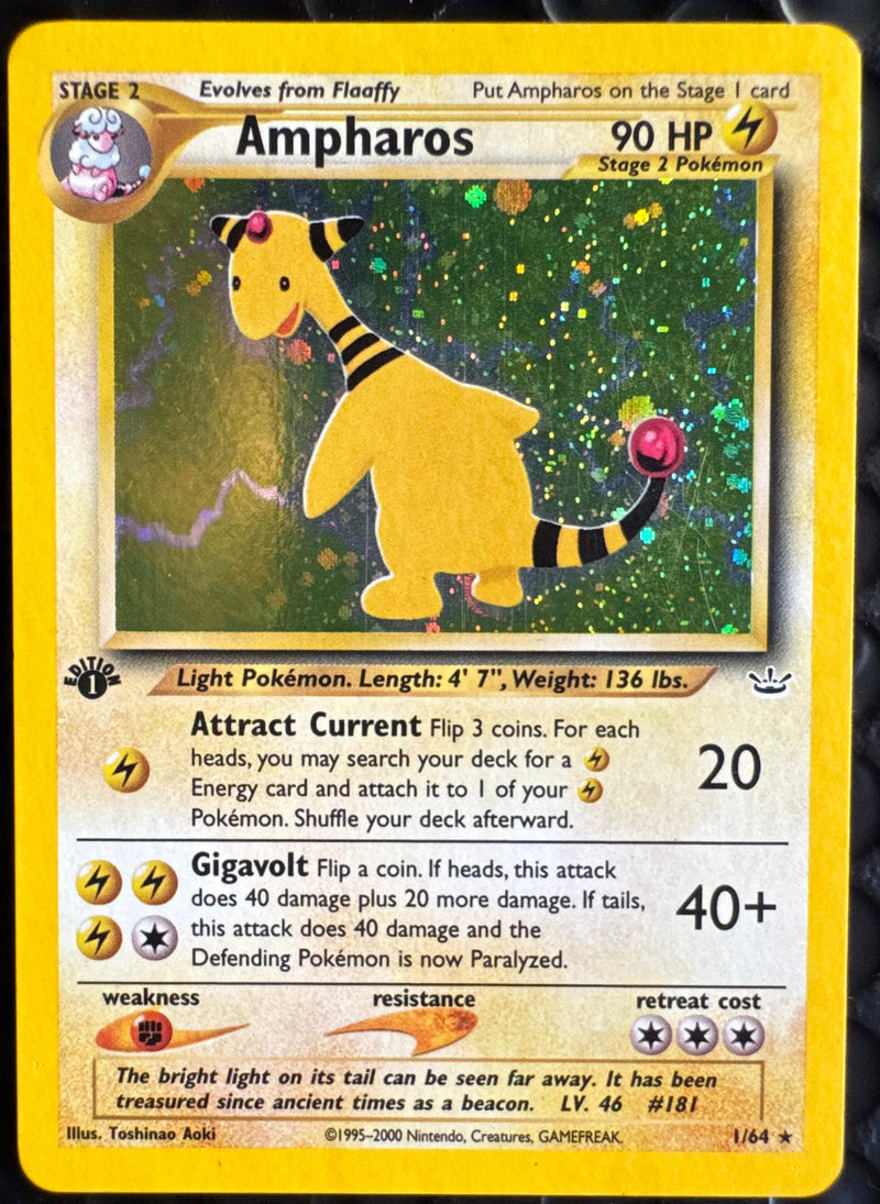 Ampharos #001 Neo Revelation 1st Ed (EN)