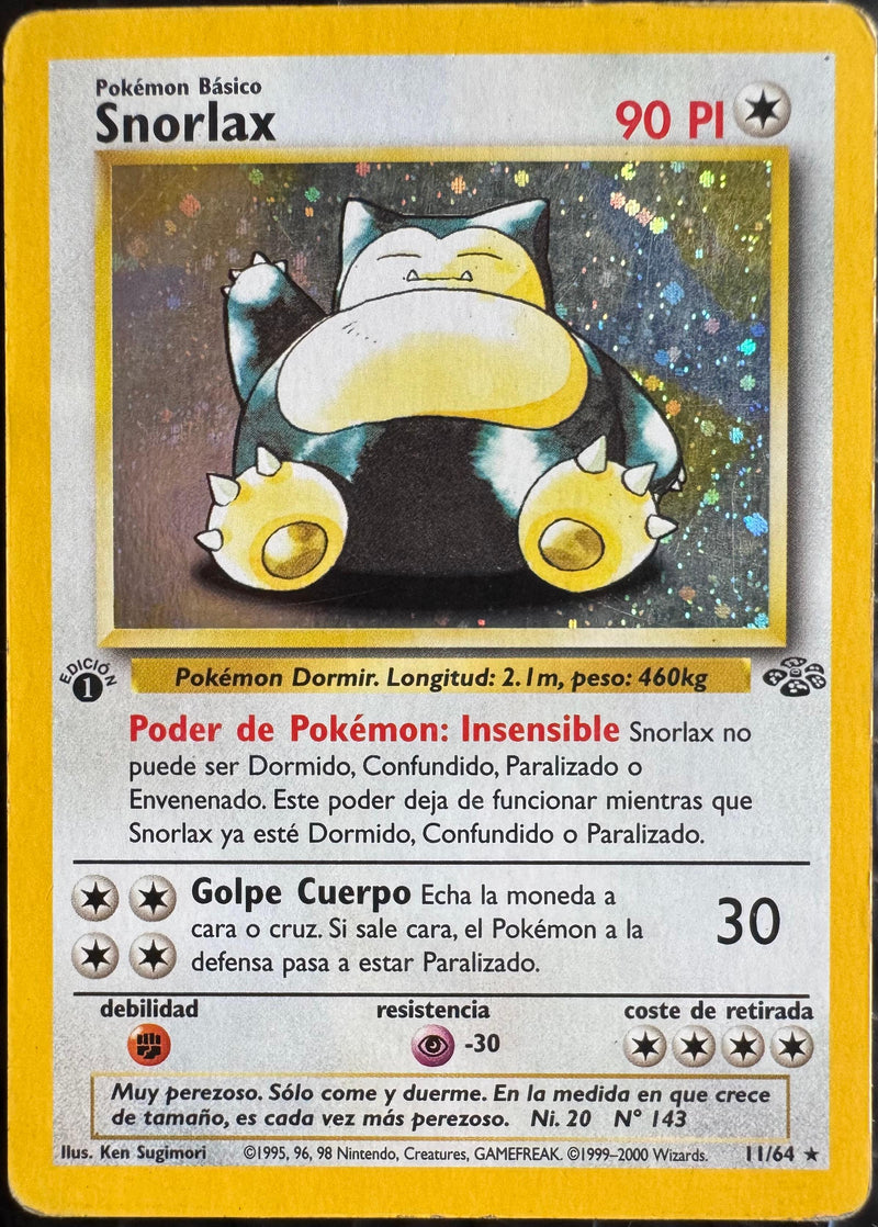 Snorlax #011 Jungle 1st Ed (ES)