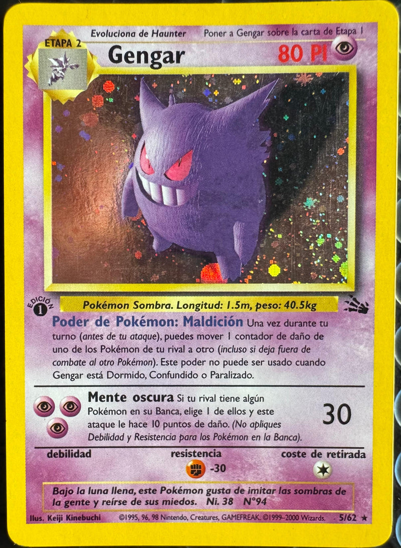 Gengar #005 Fossil 1st Ed (ES)