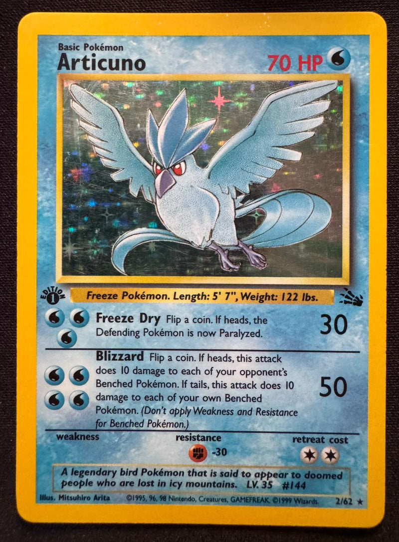 Articuno #002 Fossil 1st Ed (EN)