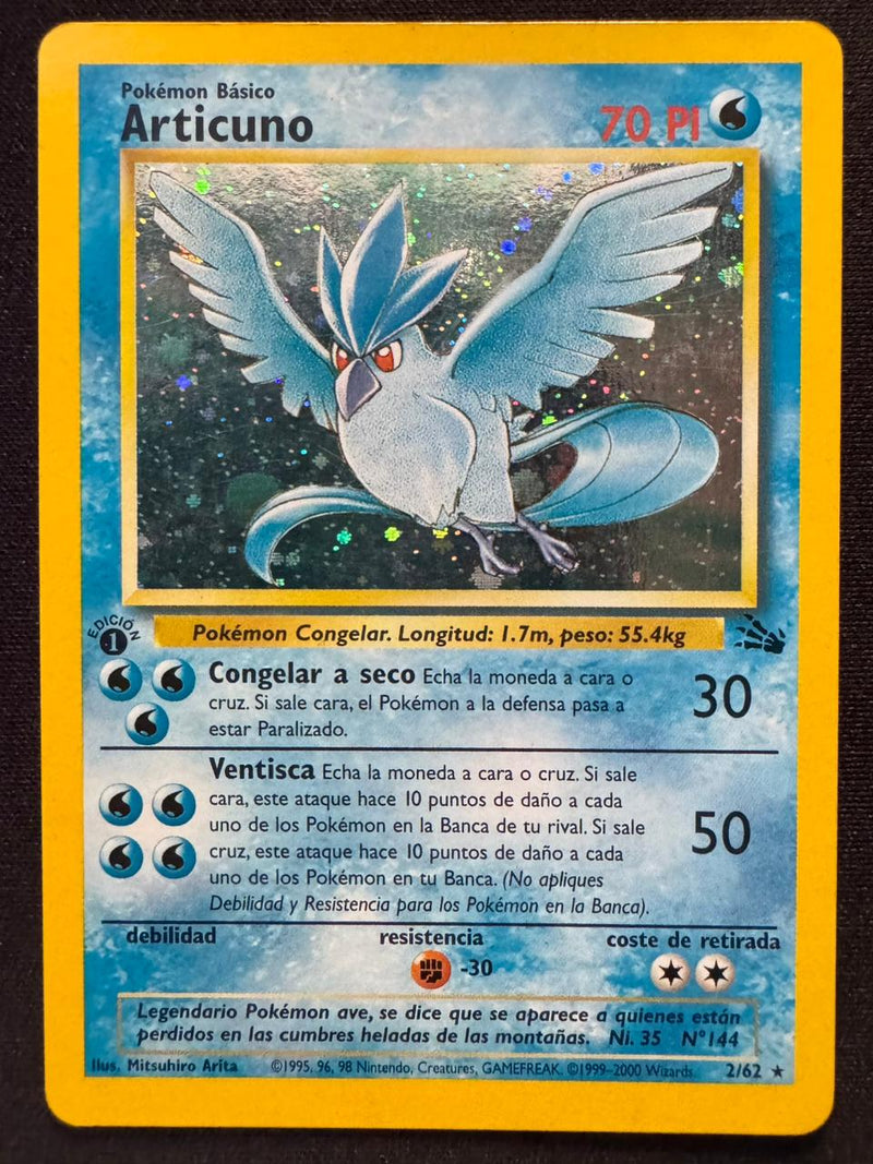 Articuno #002 Fossil 1st Ed (ES)