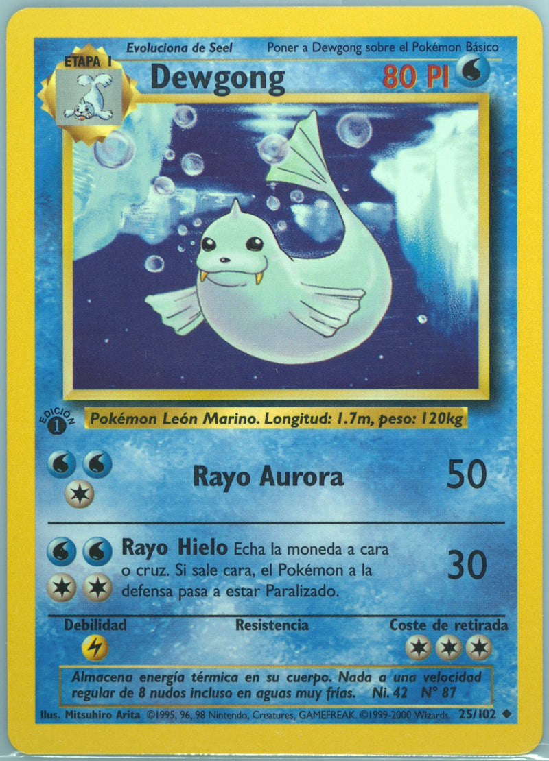 Dewgong #025 Base Set 1st Ed (ES)