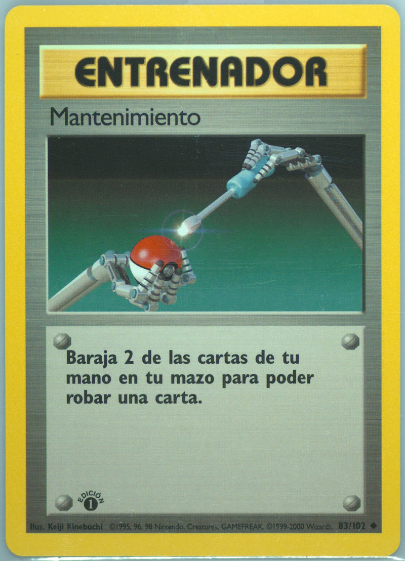 Maintenance #083 Base Set 1st Ed (ES)