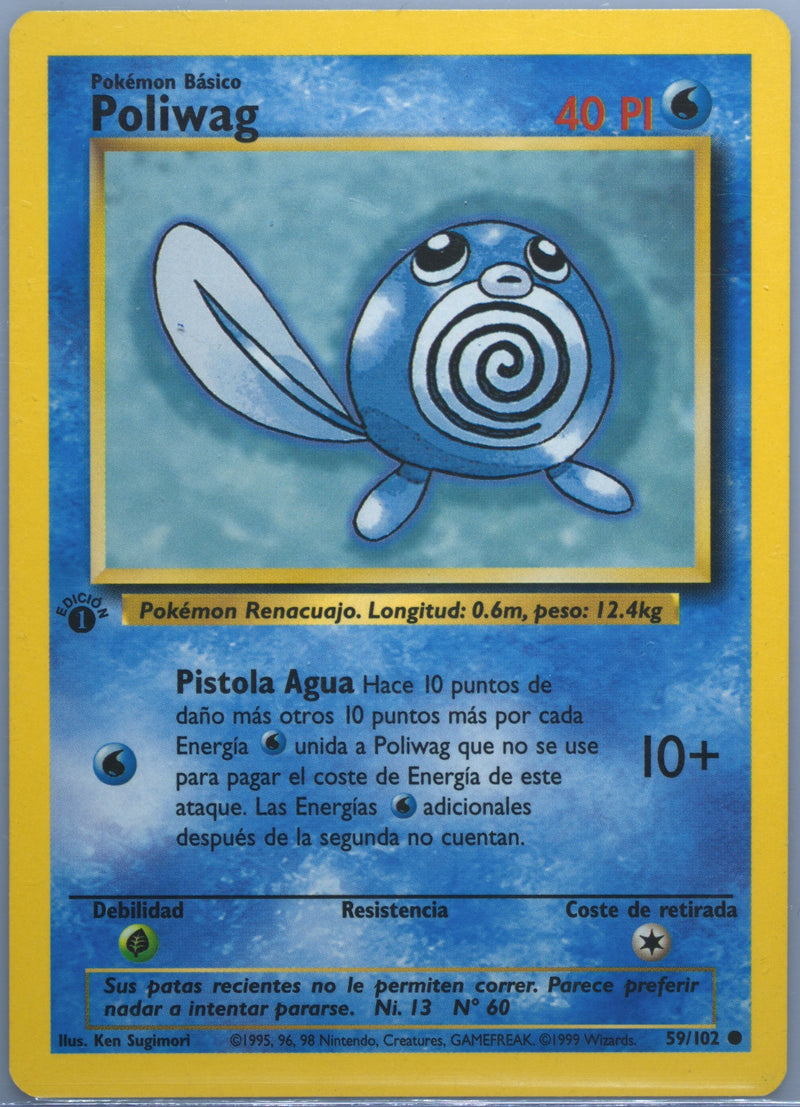 Poliwag #059 Base Set 1st Ed (ES)