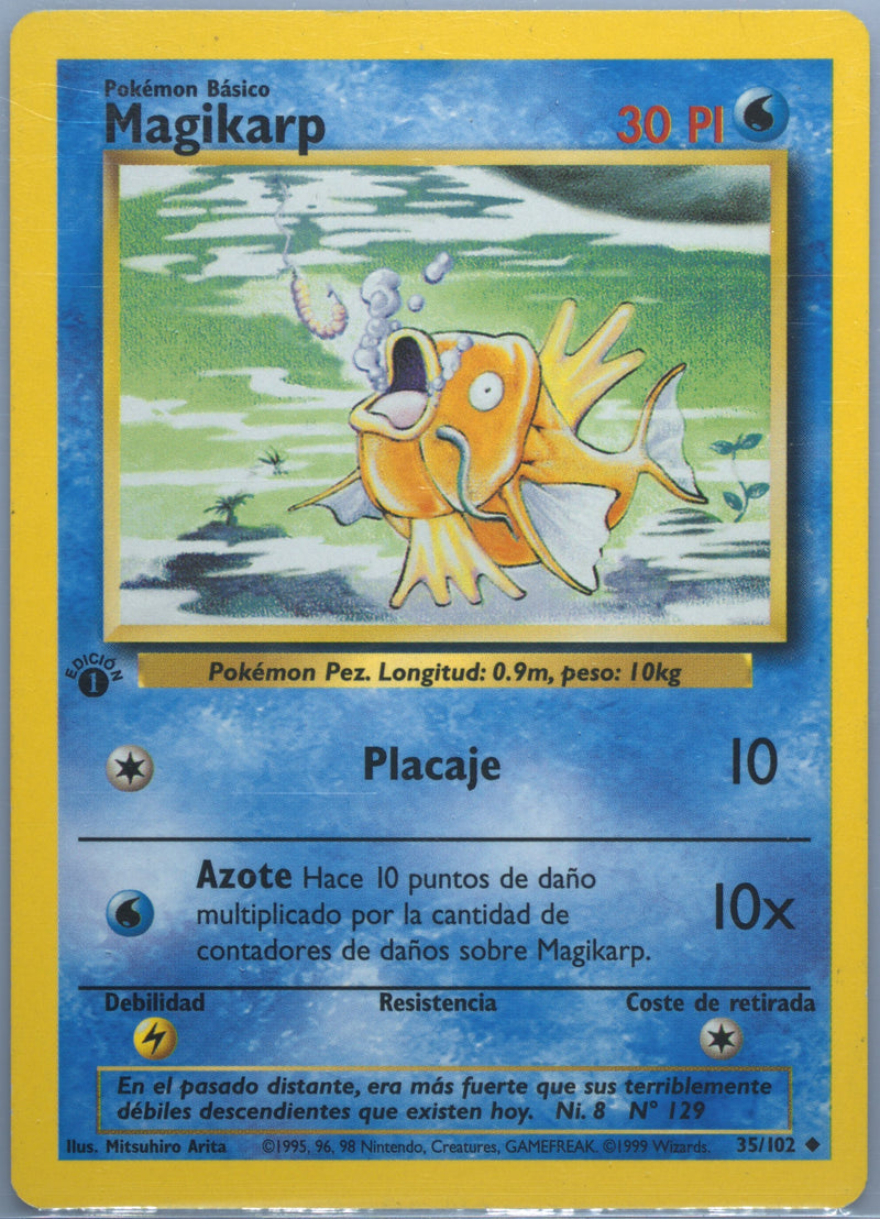 Magikarp #035 Base Set 1st Ed (ES)