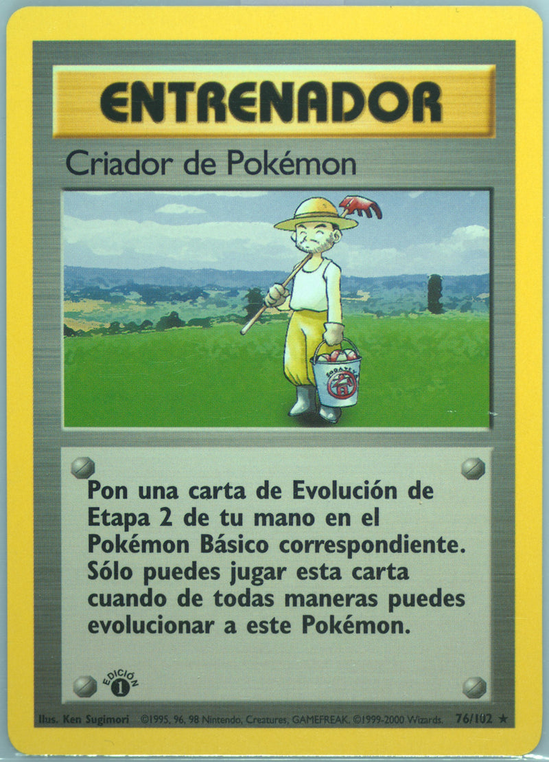 Pokémon Breeder #076 Base Set 1st Ed (ES)