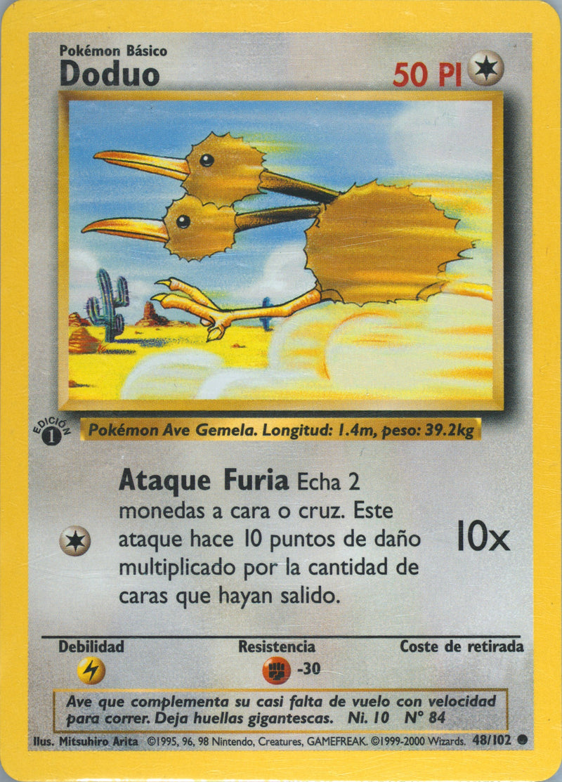 Doduo #048 Base Set 1st Ed (ES)