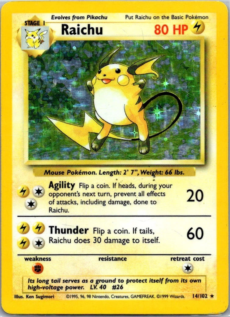 Raichu #014 Base Set (ES)