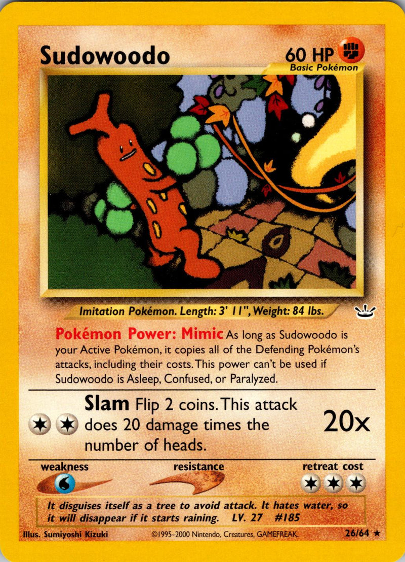 Sudowoodo #026 Neo Revelation (EN)