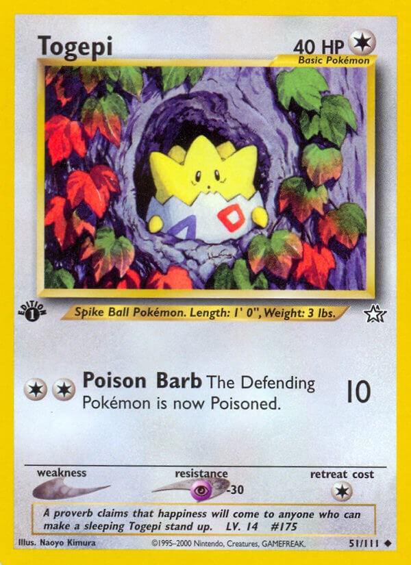 Togepi #051 Neo Genesis 1st Ed (EN)